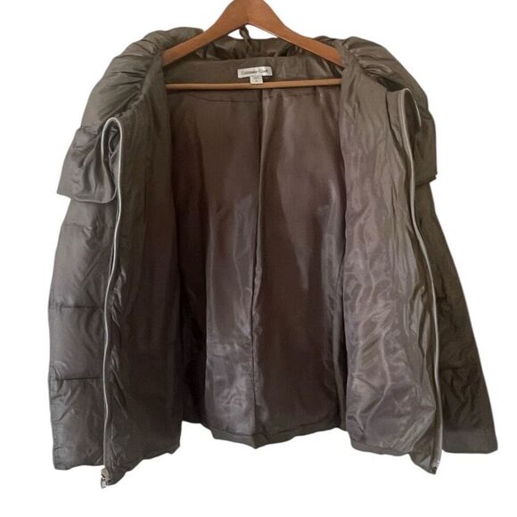 Coldwater Creek Down Filled Tan Light Weight High Warmth Puffer Jacket Sz 14 Col - Picture 3 of 6